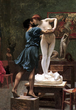 Pygmalion and Galatea, a painting by Jean-Léon Gérôme.